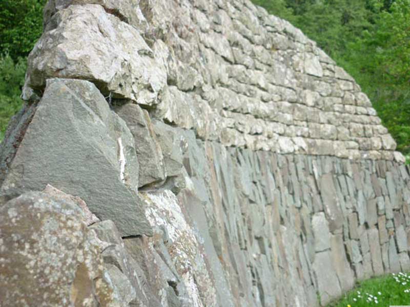 Hutton wall close up